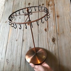 Urban Outfitters Copper Rotating Jewelry Stand
